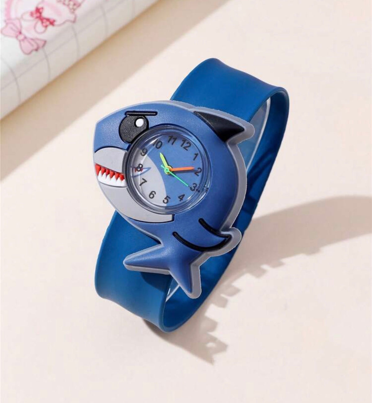 Cute Football Pattern Quartz Children Cartoon Slap Watch