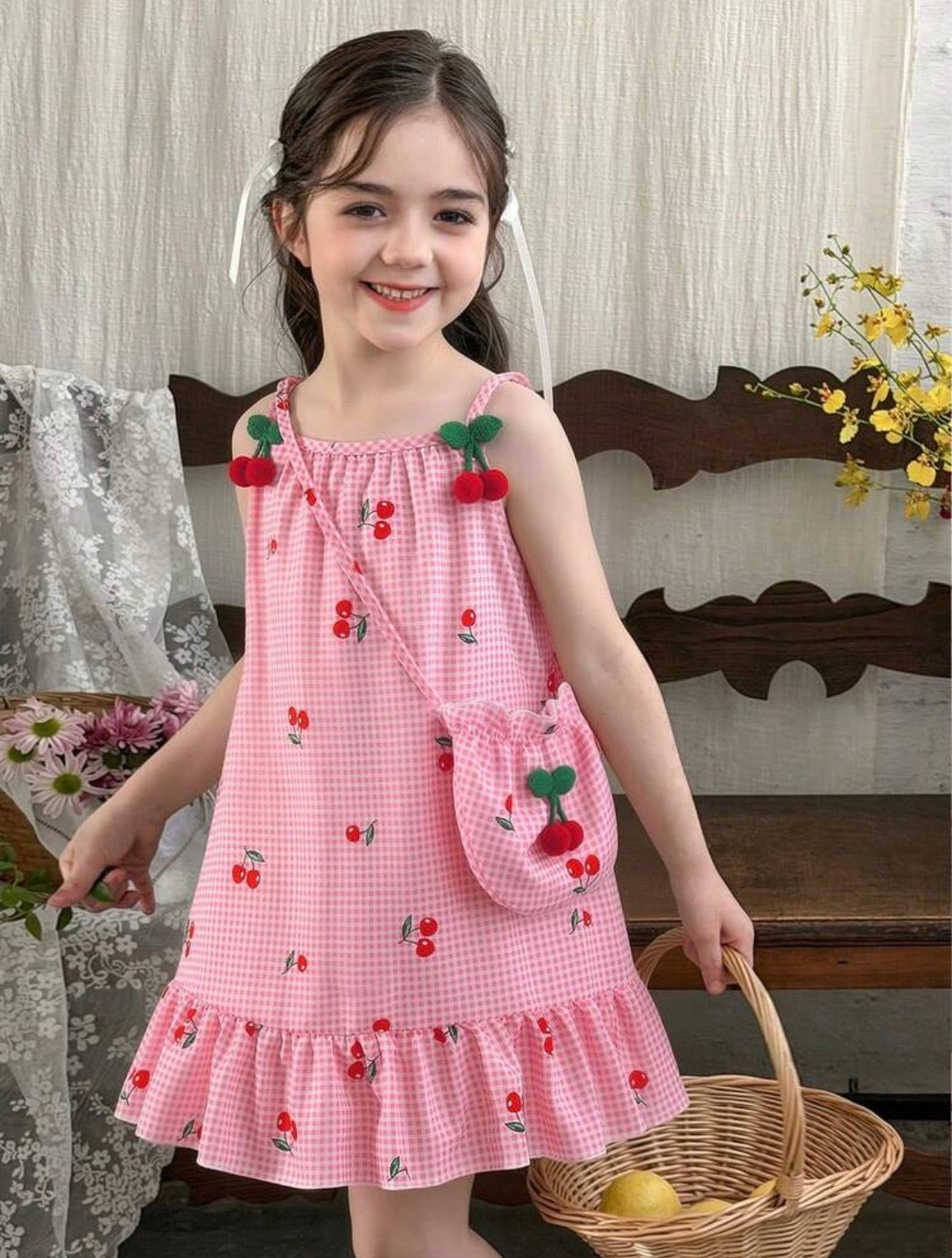 Sleeveless Jacquard Texture Pinafore Dress