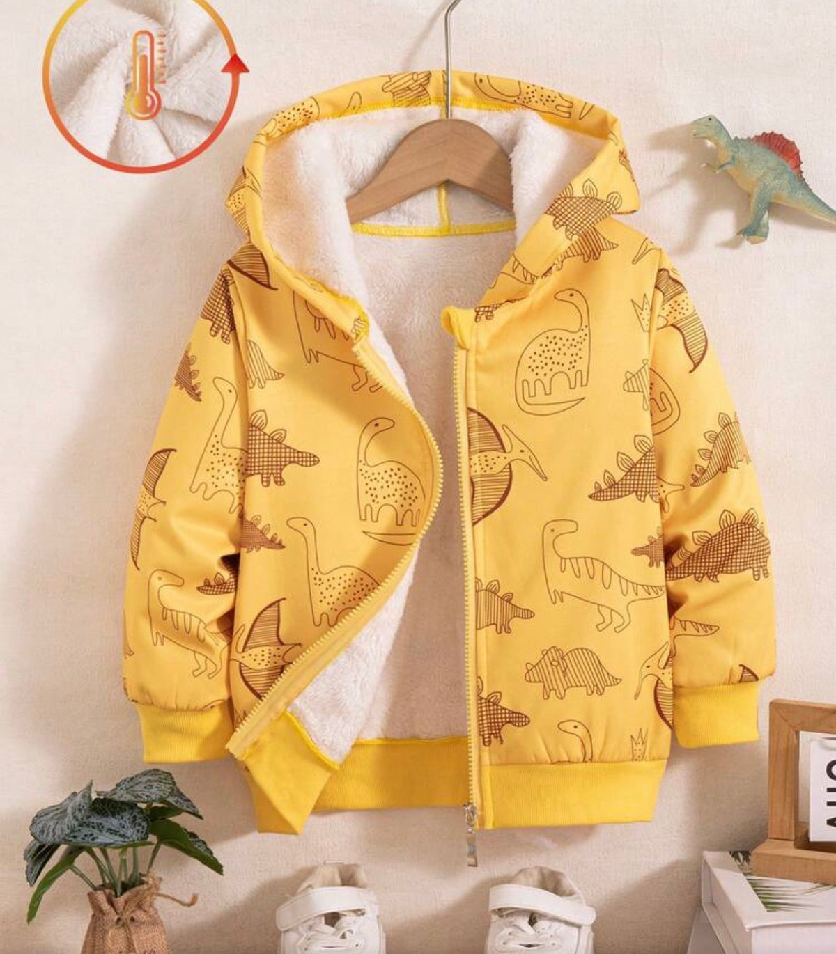 Zip-Up Hooded Fleece Jacket