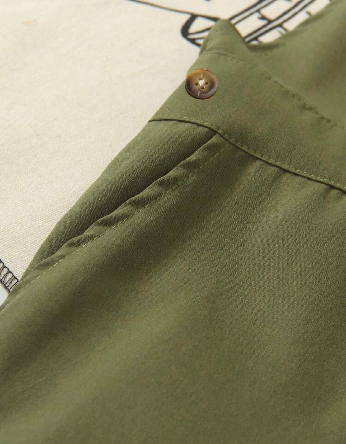 1pc Young Boy Vintage Cargo Style Bib Pants