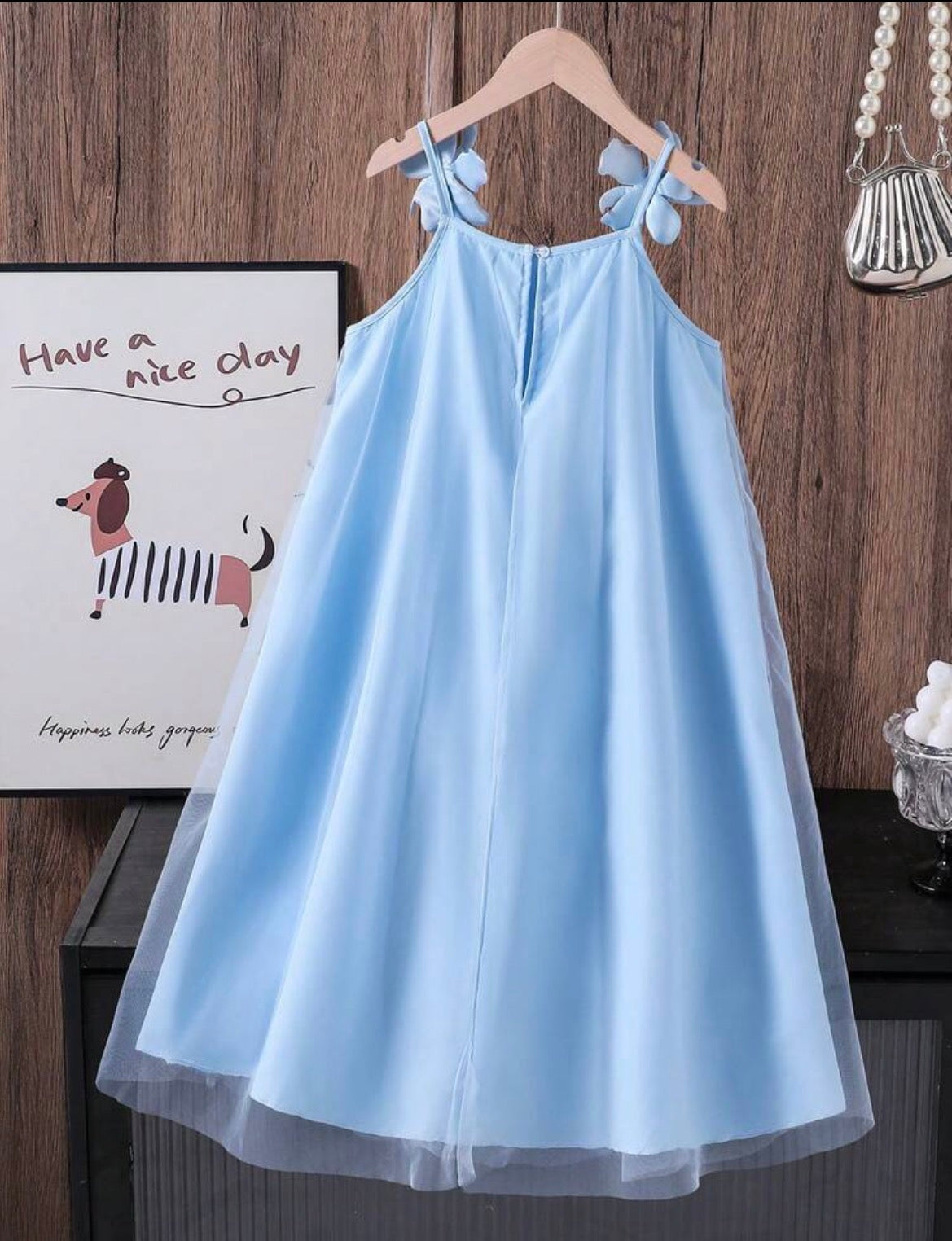 Floral 3D Decor Dress