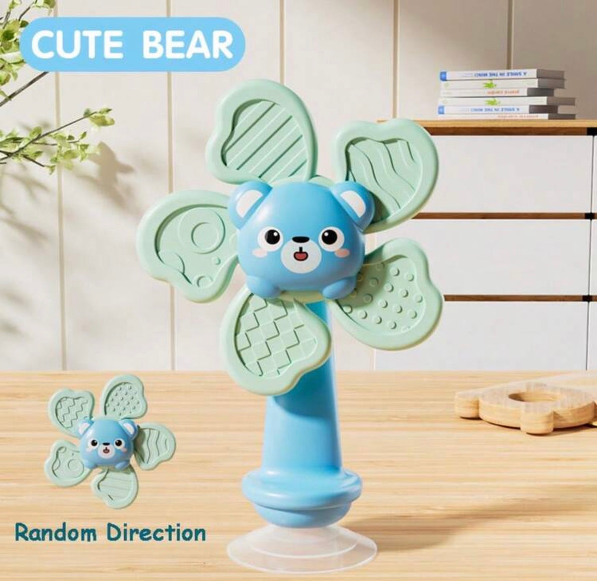 Sensory Toys With Suction Cup - Movable Rattle