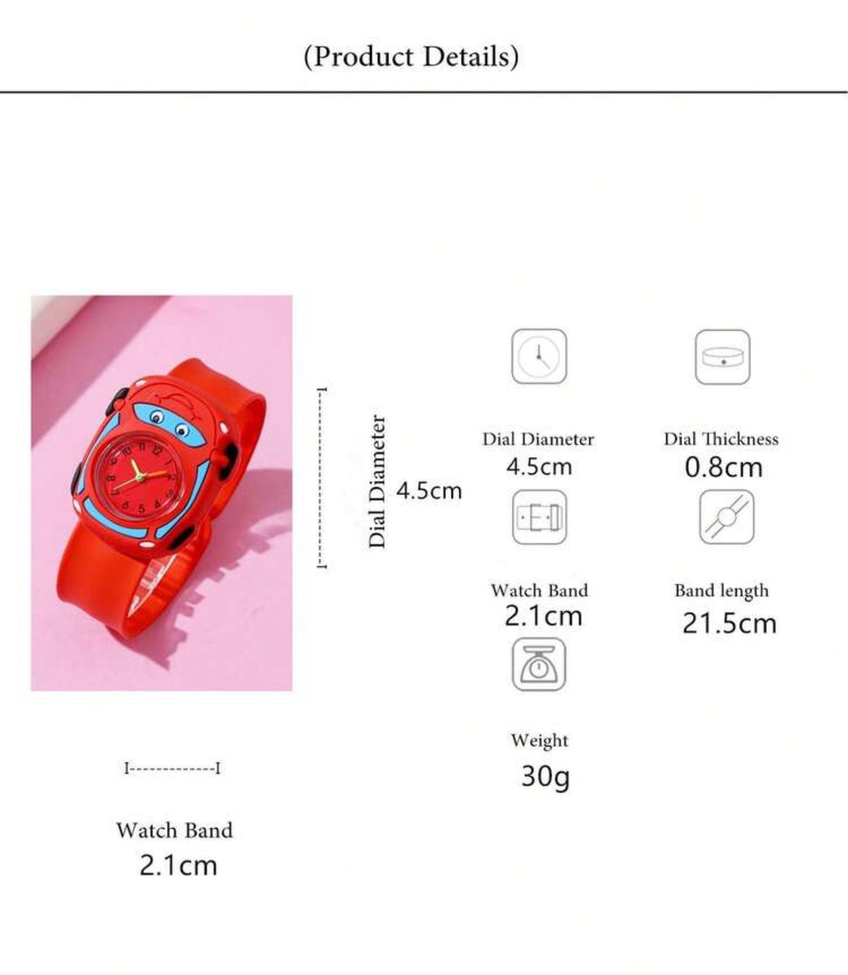 Car Pattern Quartz Children Cartoon Slap Watch