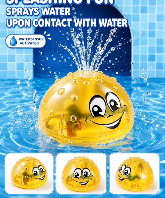 Bath Toy Ball Water Spray Light Rotating Shower Pool Toy Toddler LED Light