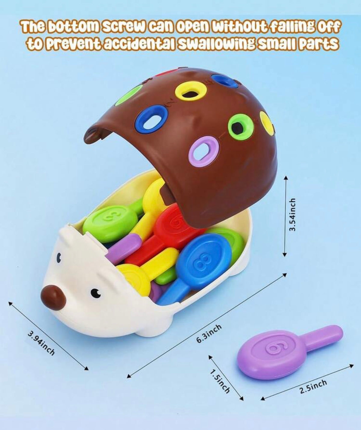 1pc Education Assembling Hedgehog Toy