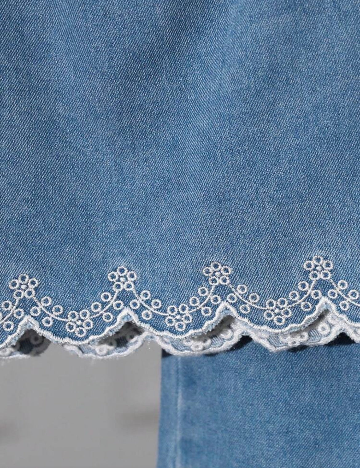 Hem Embroidery Sleeveless Top And Long Pants 2-Piece Set