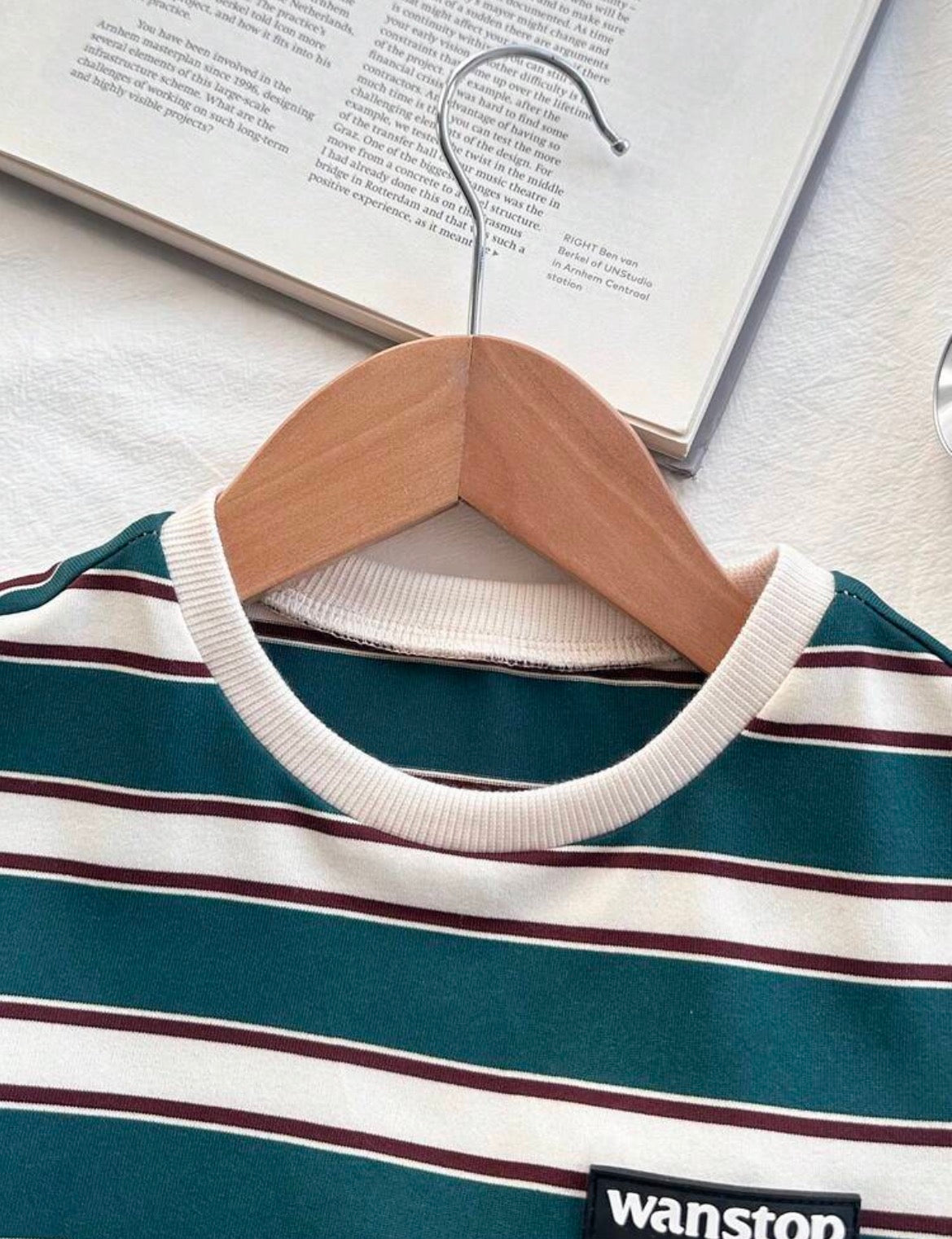 Baby Boy Blue White Stripe Outfit