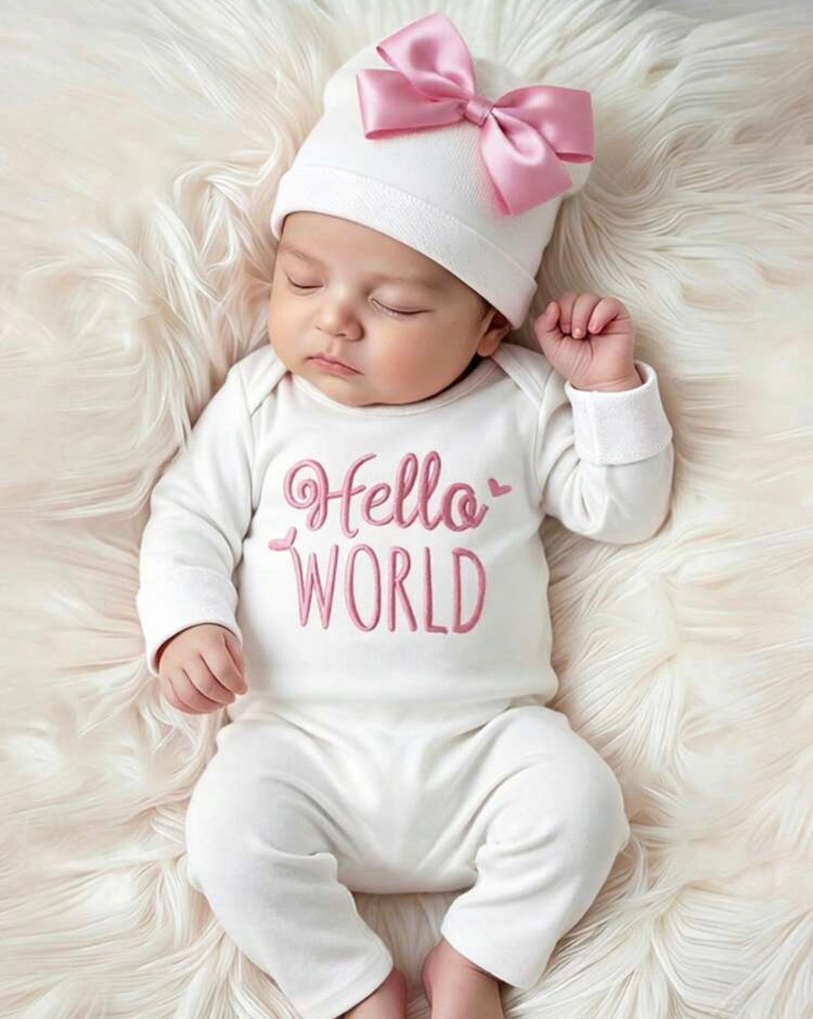 Bowknot Baby Girl Long Sleeve Romper