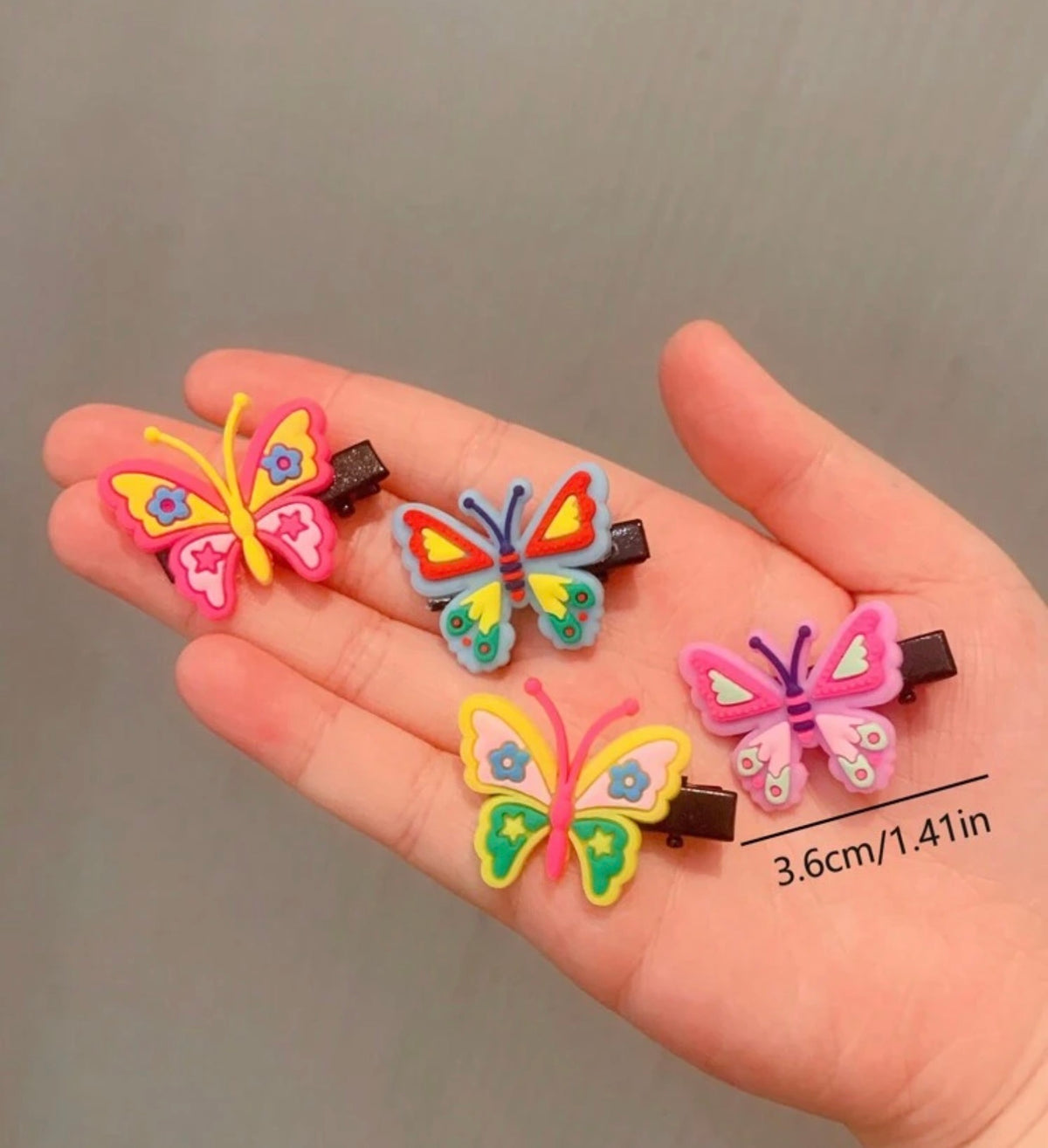 30pcs/Set Colorful Cartoon Hair Clips