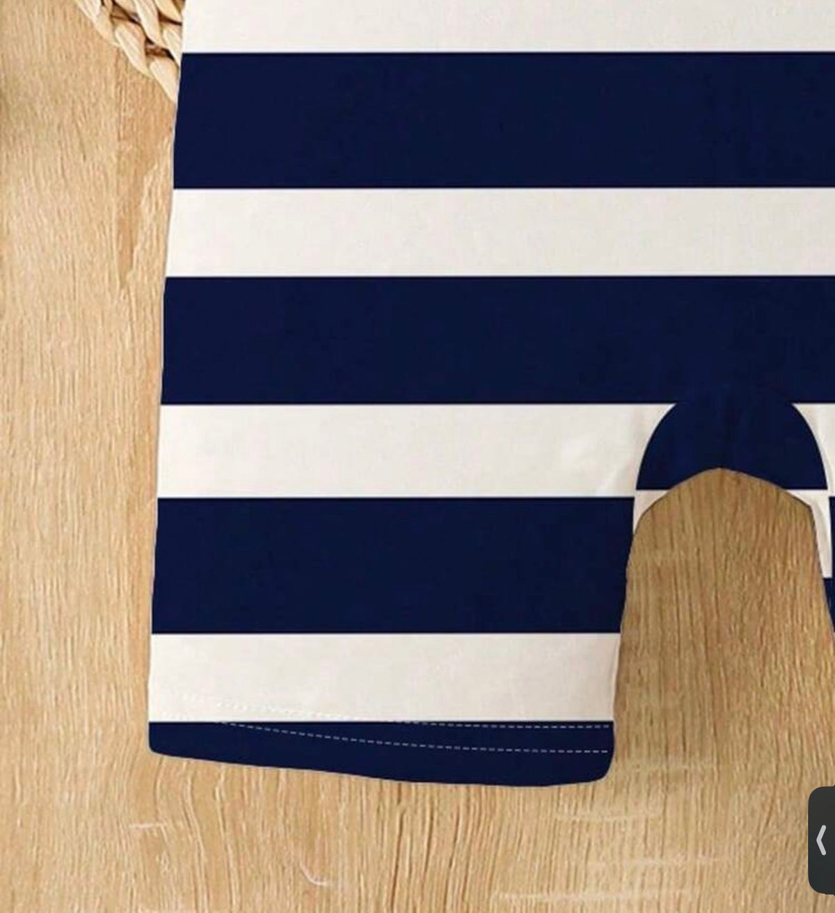Baby Boy Striped Bear Print Short Sleeve Romper