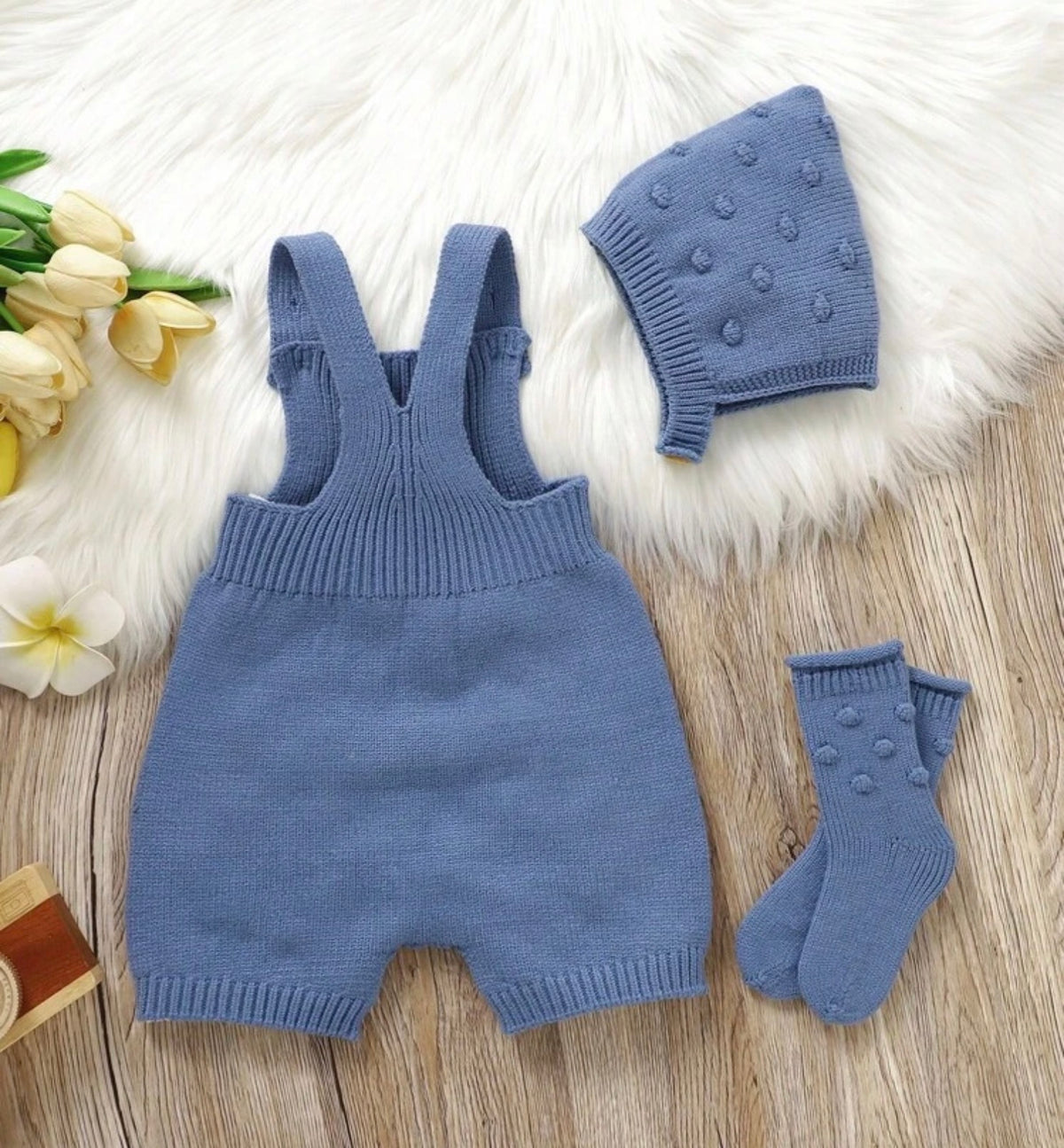 Winter Knit Romper 3pc