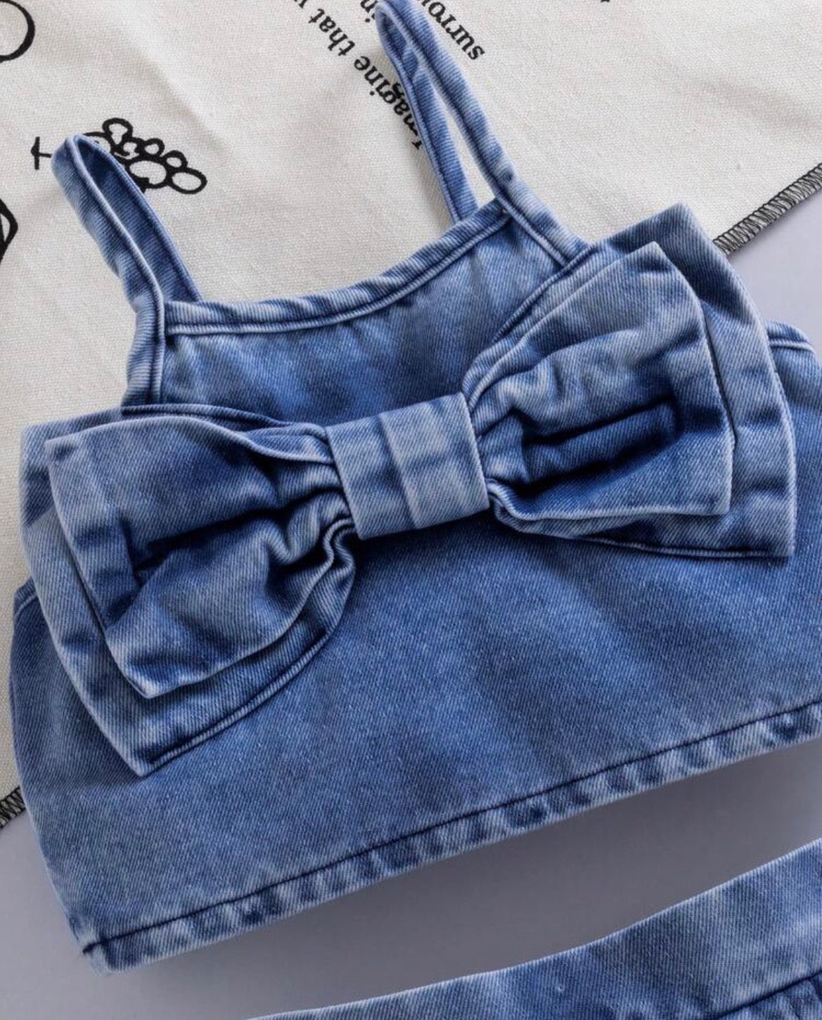 Bow Camisole Top And Bow Set
