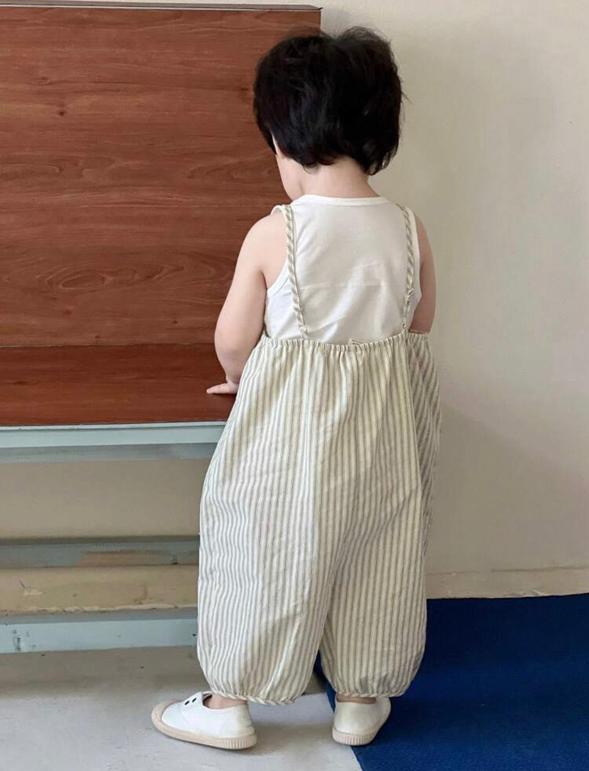 Baby Boy Casual Comfortable Striped Jumpsuit