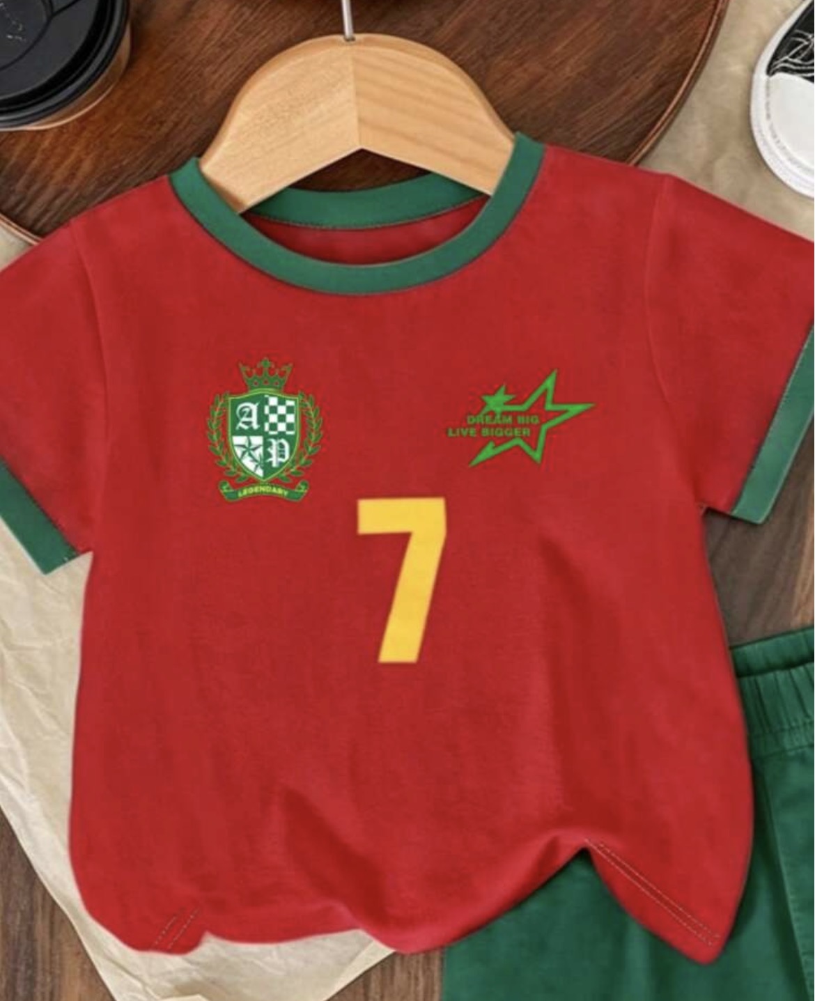 Numeric 7, Print Short Sleeve T-Shirt And Shorts Outfits