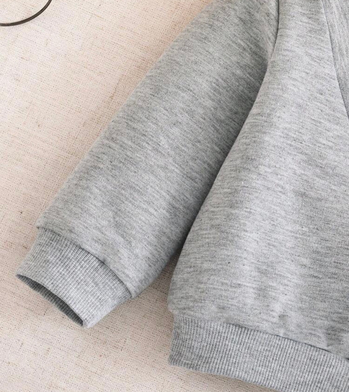 2pcs 2 In 1 Knit Contrast Color Turn Collar Long Sleeve Sweatshirt Set