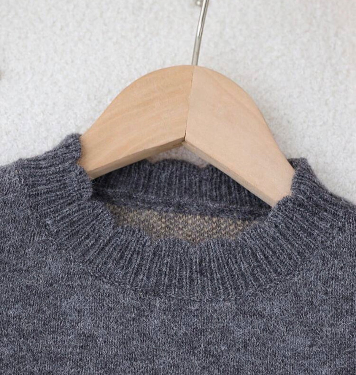 Crew Neck Sweater,Cute Puppy & Bow Decor Yarn Warm Autumn