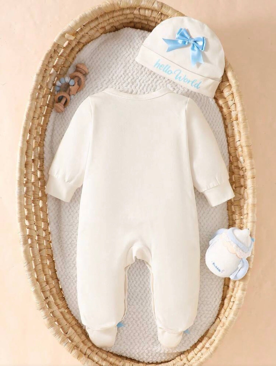 3D bow body suit with cap