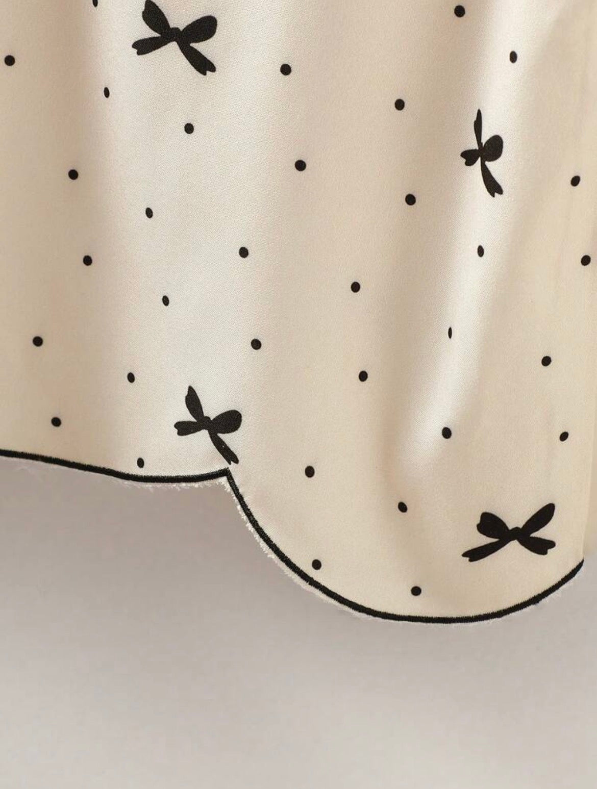 Girls' Polka Dot Bow Tie Camisole Set