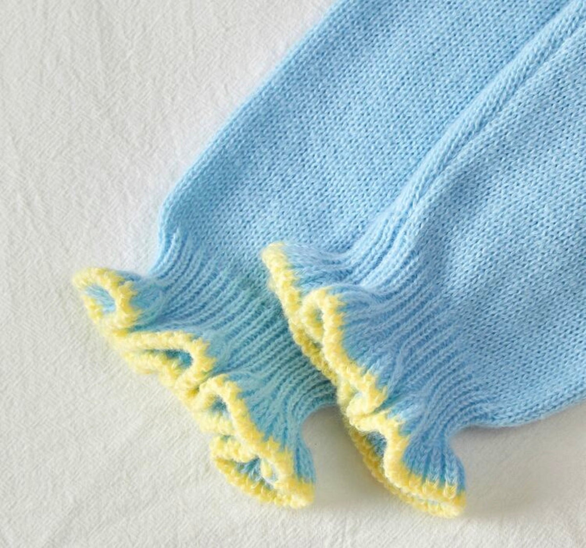 Winter Light Blue Long Sleeve Sweater Set