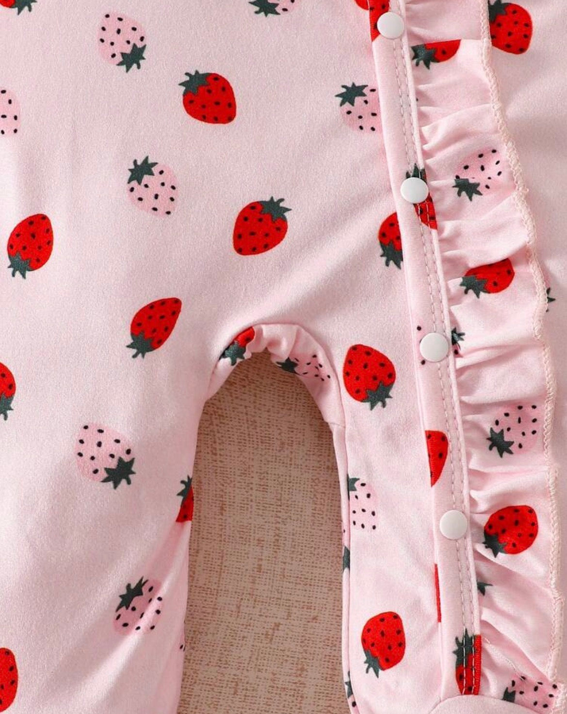 Bow print Romper with hat