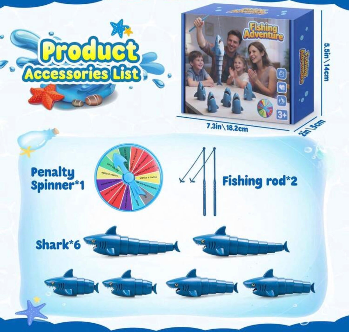 Fishing Battle Fishing Master Interactive Parent-Child Shark Tabletop Toy