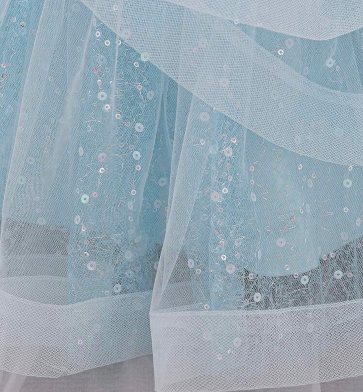 Sequin Tulle Glamorous Puffy Princess Dress Headband Not Included