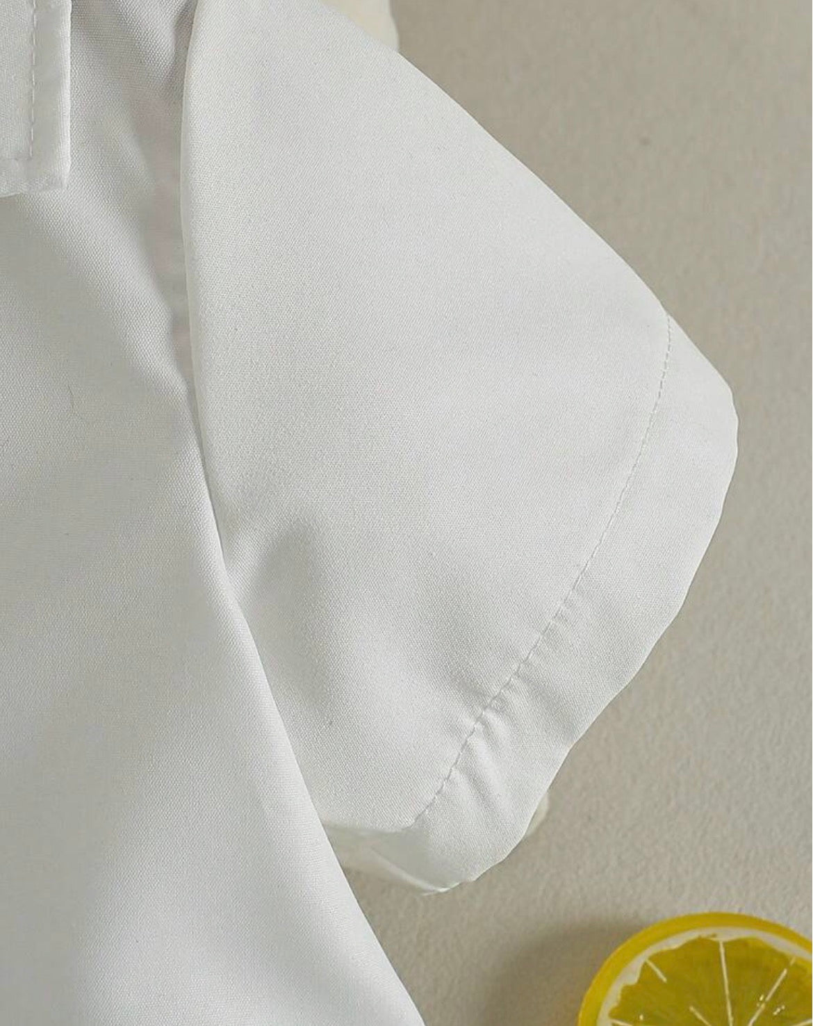 Leaf & Plant Print Polo Collar Shirt + Solid Color Textured Shorts