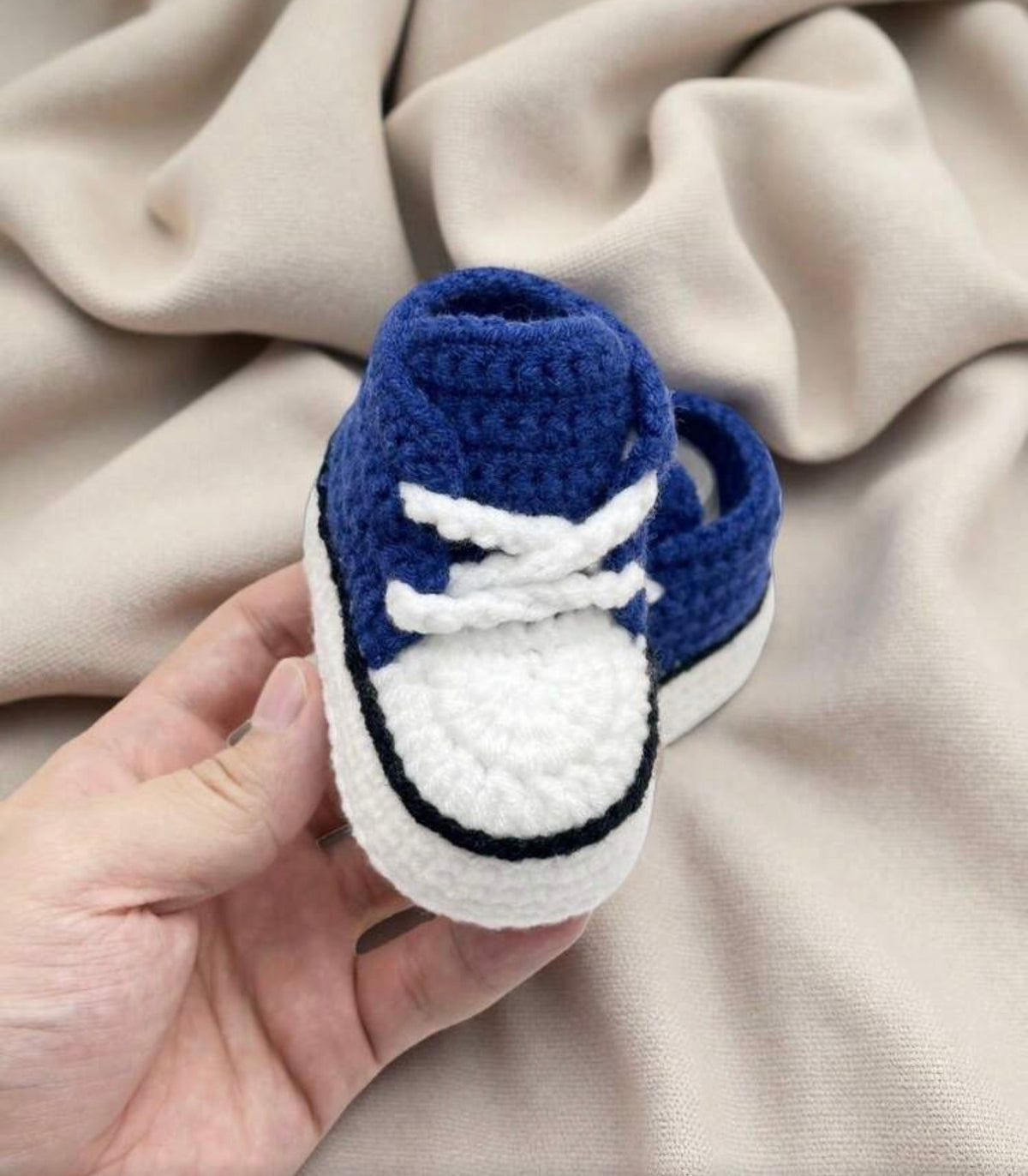 1 Pair Handmade Crochet Infant Boots