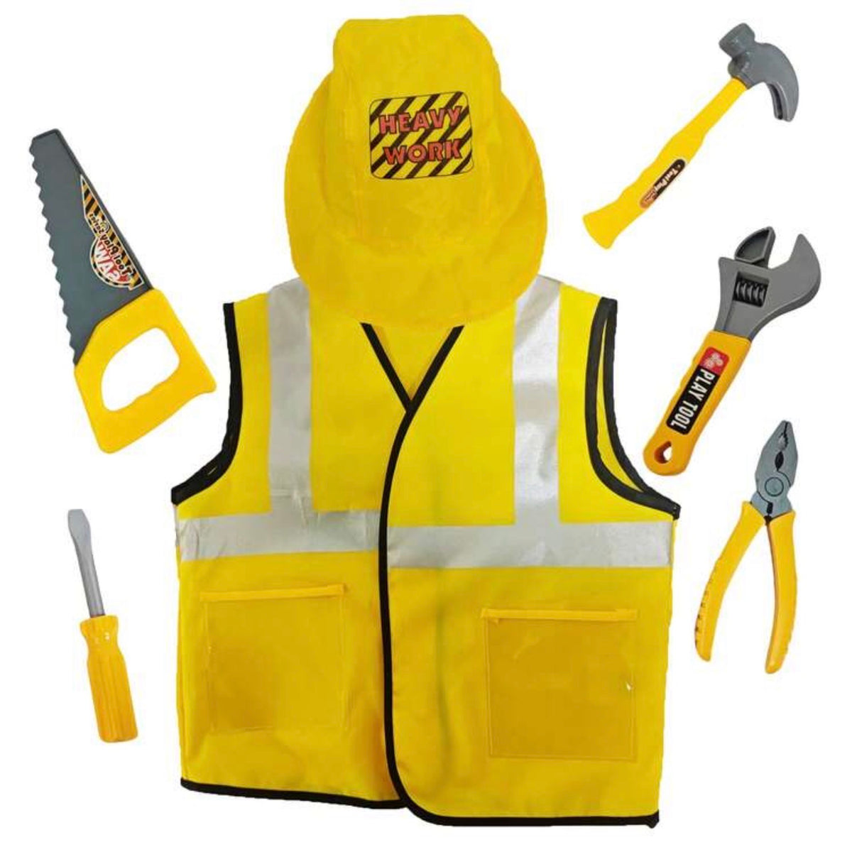8pcs Kids Engineering Role Play Costume Set