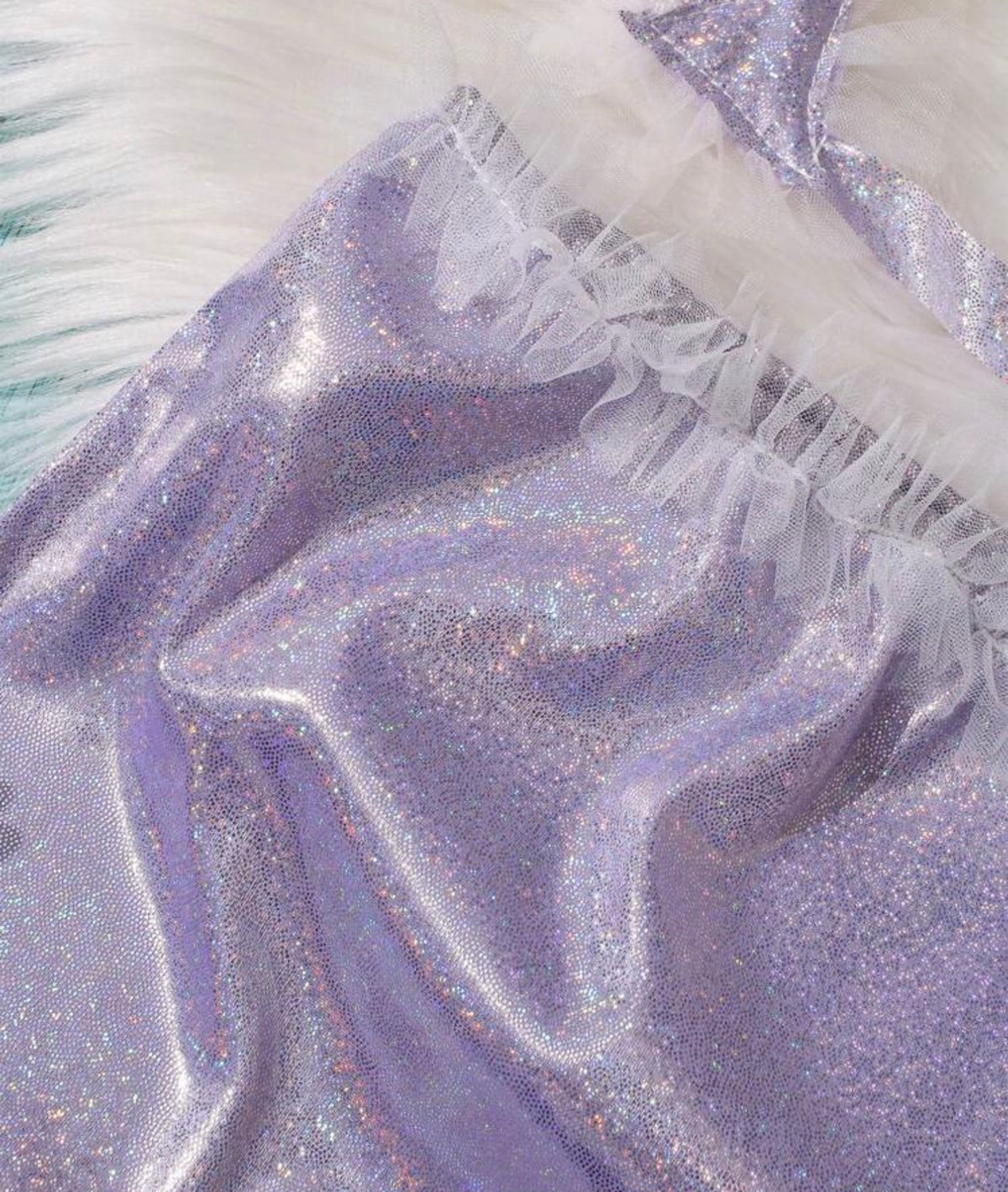 Shiny Mermaid Fish Tail Hem Photography Prop