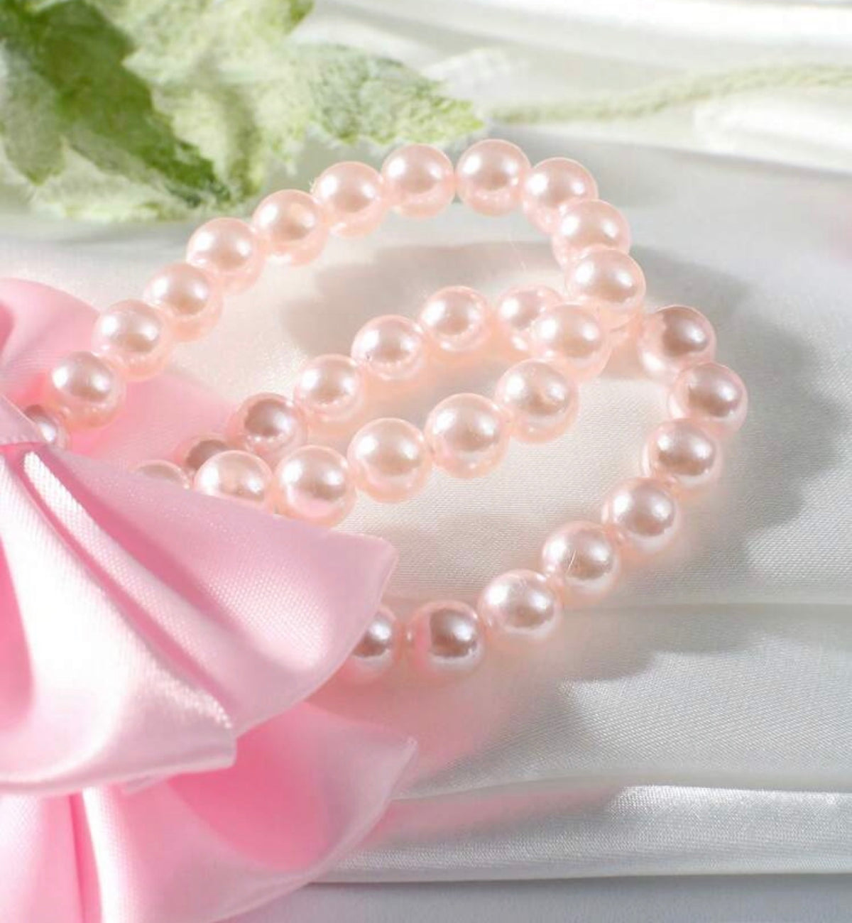 Newborn Photo Props Pearl Bow Decor Foot Ornaments
