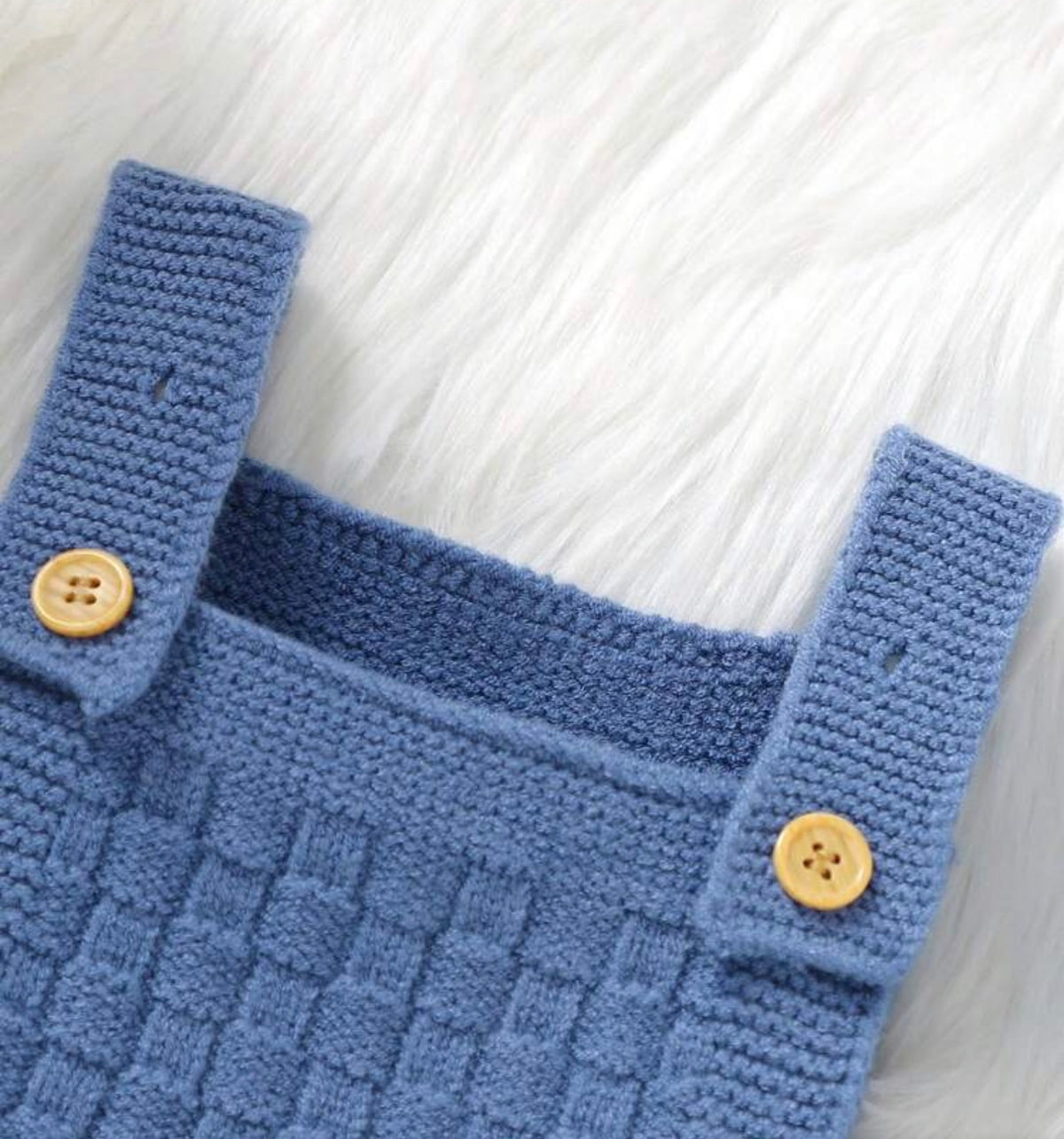 Baby Boy Solid Cable Knit Jumpsuit Without Hat And Tee Autumn Fall