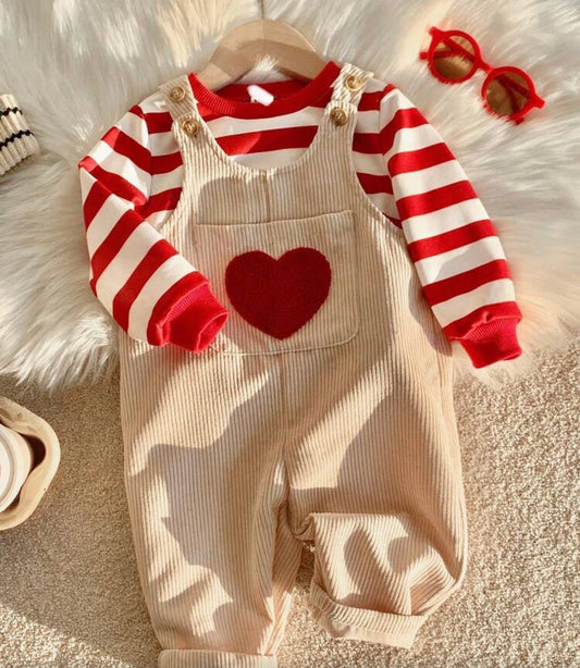 Heart Embroidery Jumpsuit