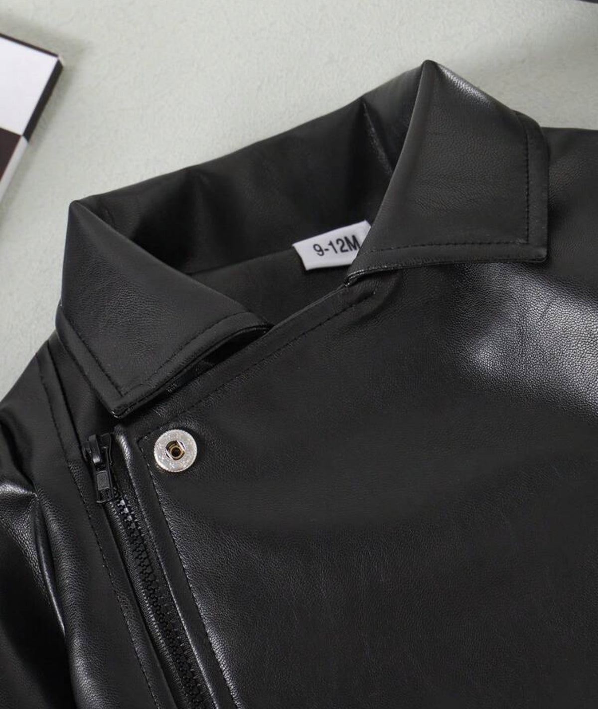 Autumn/Winter PU Leather Long Sleeve Jumpsuit,