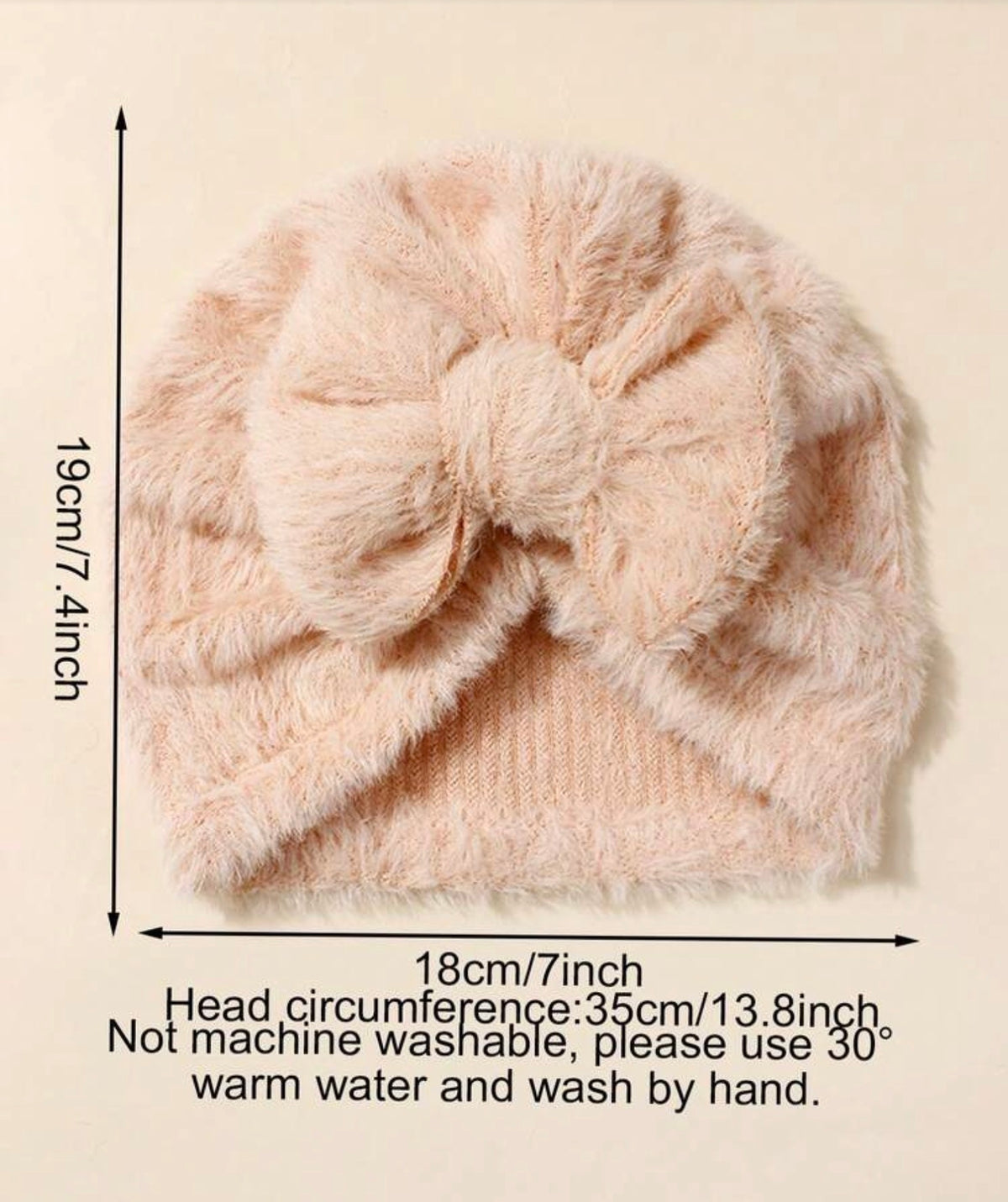 Fluffy Bow Hat buy one get one free Autumn/Winter