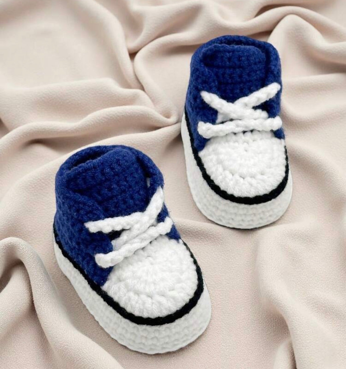 1 Pair Handmade Crochet Infant Boots