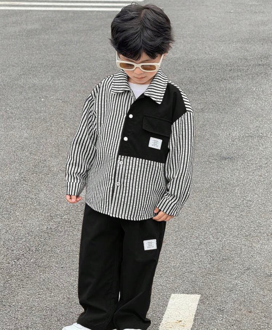 Striped Long Sleeve Shirt & Pants