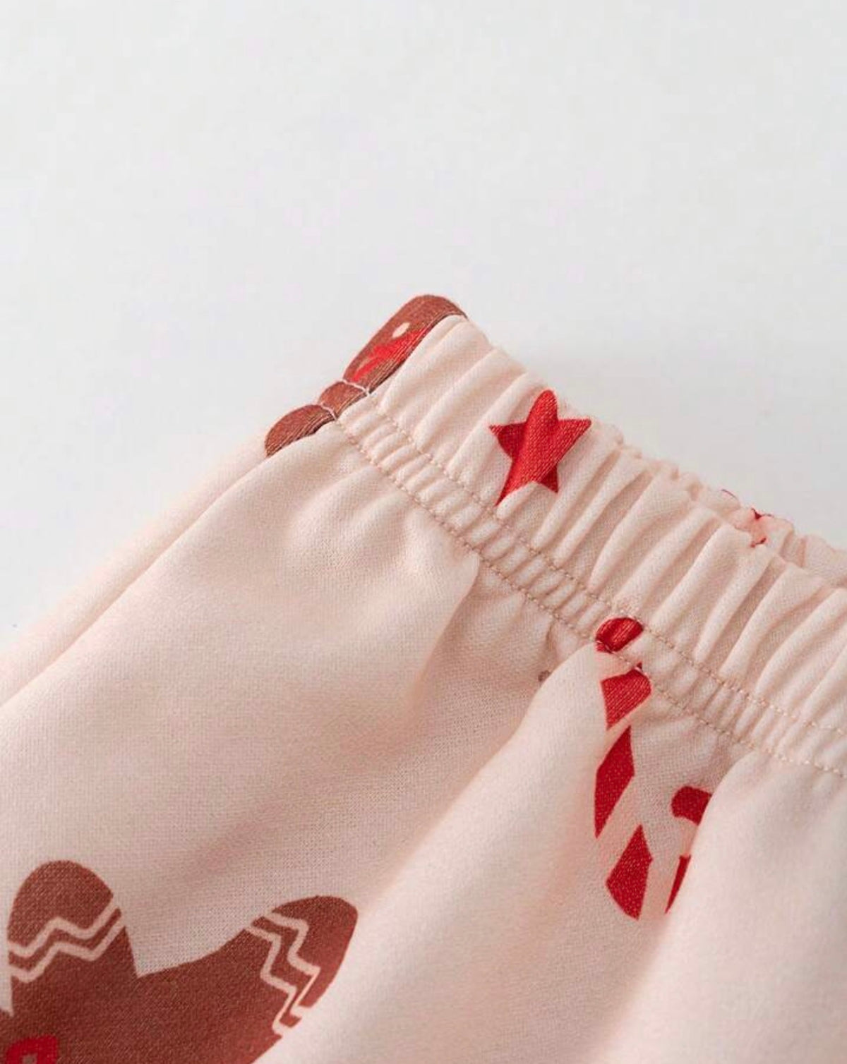 2pcs Cartoon Pattern Knit  Long Sleeve Half-Zip Pullover Top And Elastic Waist Pants Set