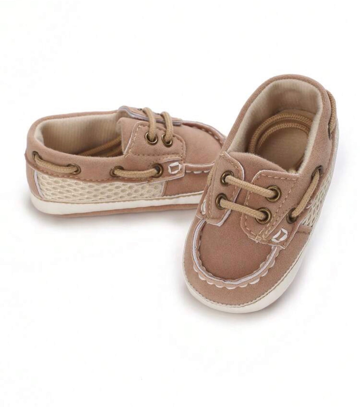 Vintage Lace-Up Infant Bean Boat