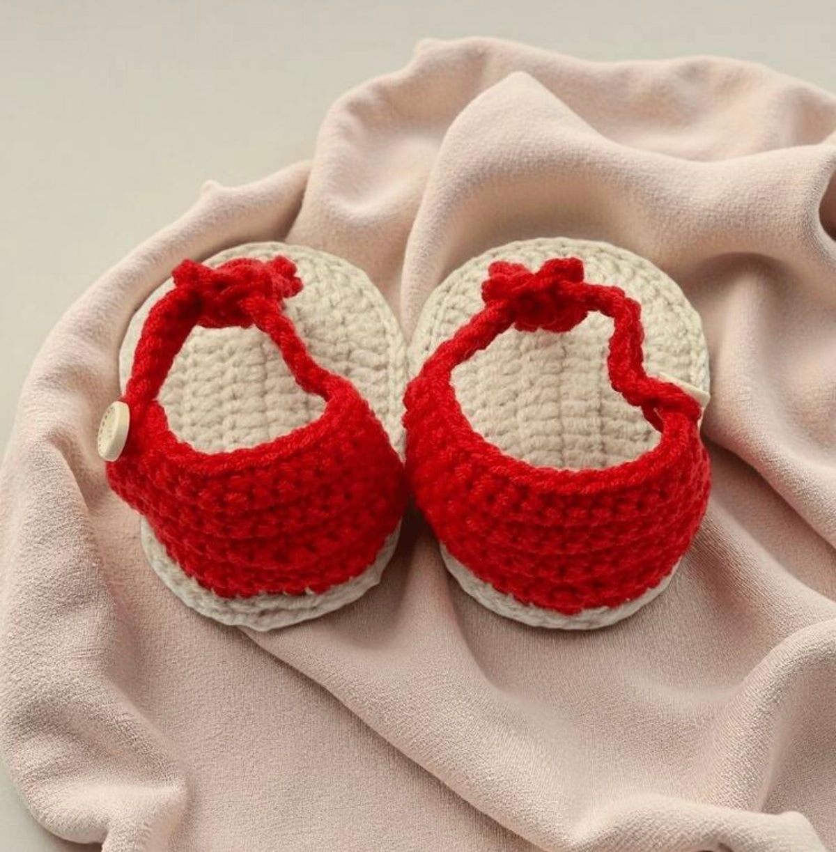 Red Crochet sandels
