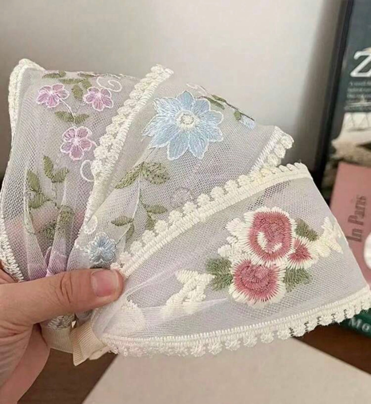 Embroidered Floral Headband