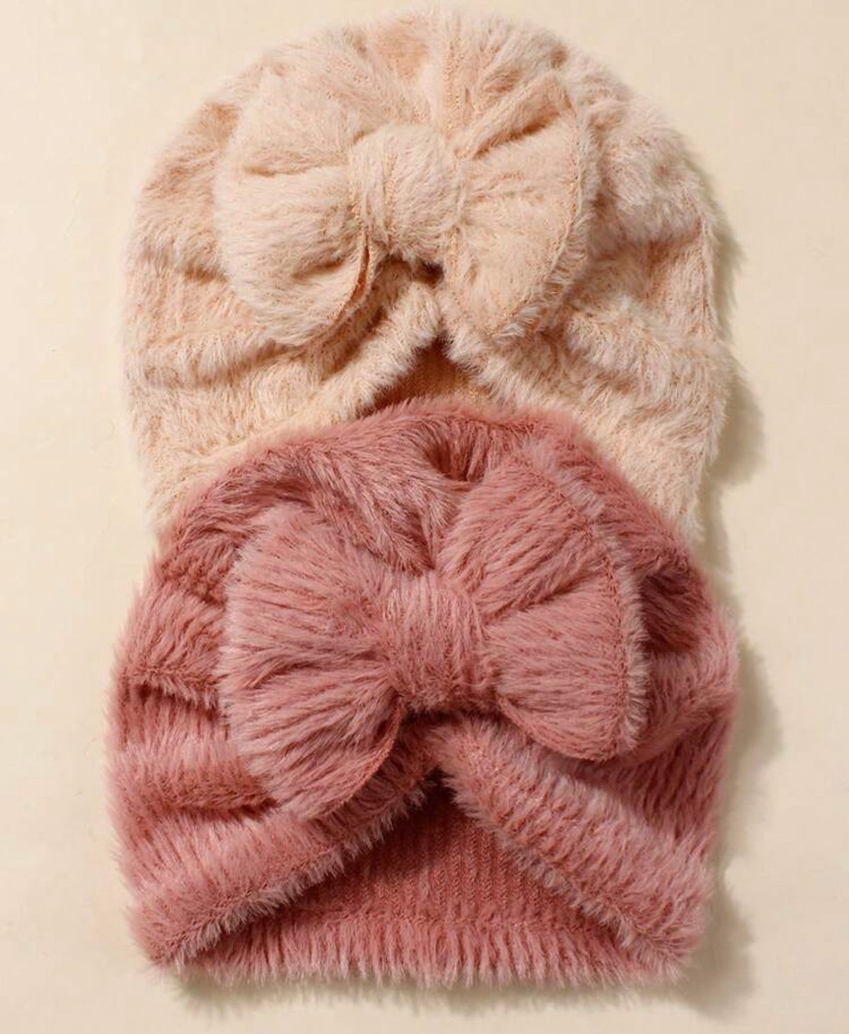 Fluffy Bow Hat buy one get one free Autumn/Winter
