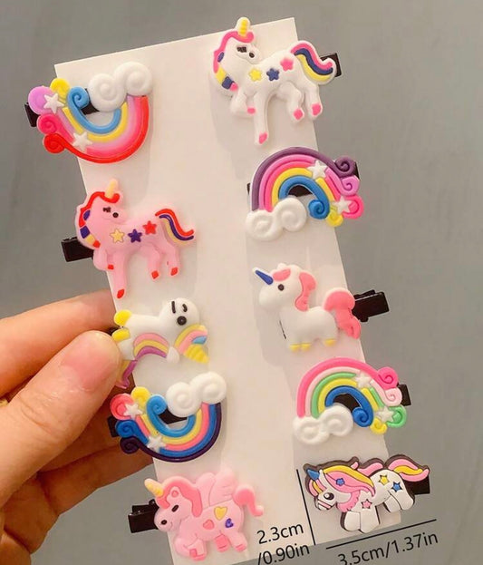 30pcs/Set Colorful Cartoon Hair Clips