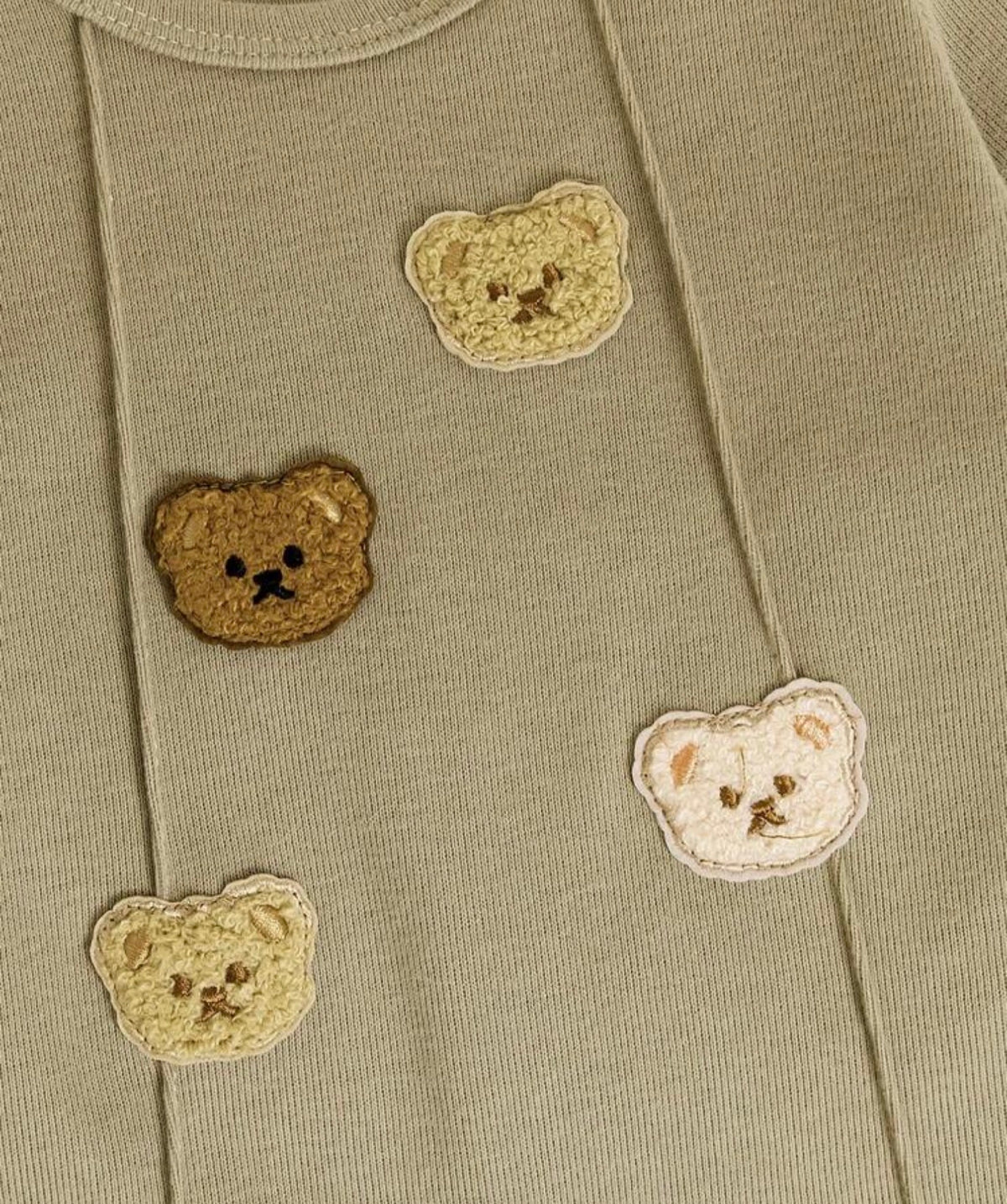Autumn/Winter Cartoon Bear Animal Print Long Sleeve Romper