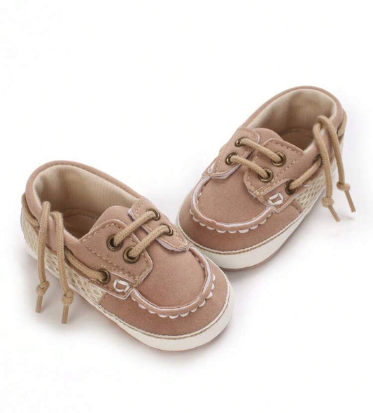 Vintage Lace-Up Infant Bean Boat