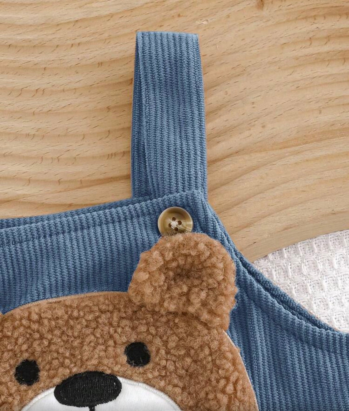 1pc Cartoon Bear Pattern Overall Jumpsuit