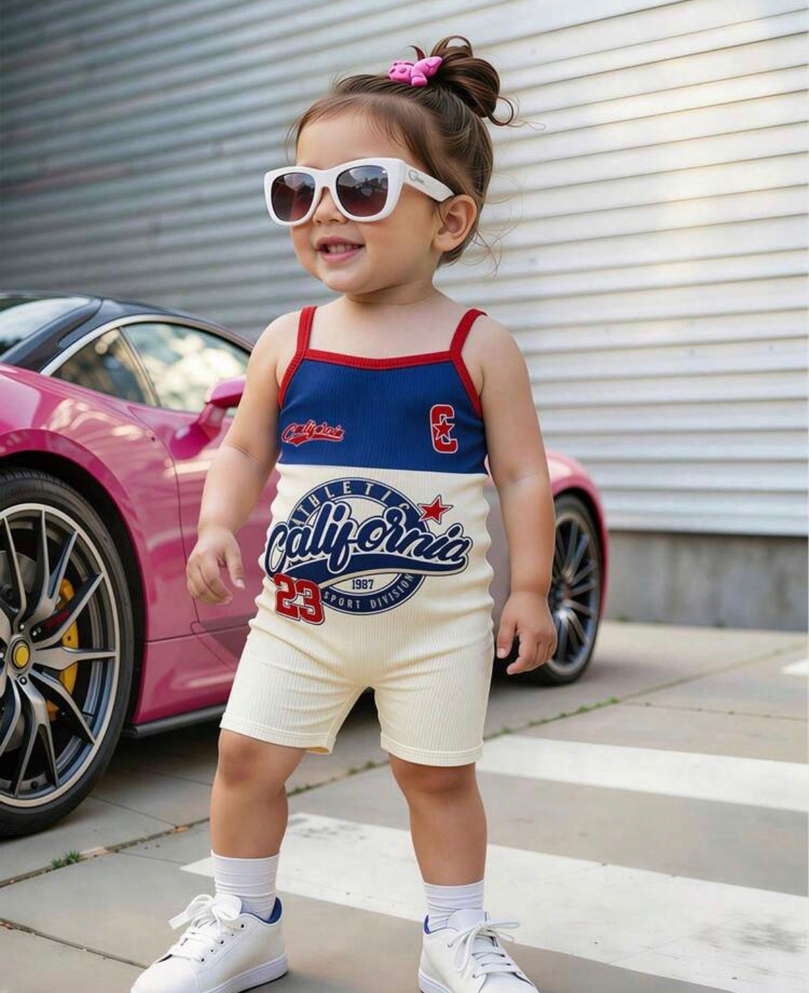Sports Jersey Style Jumpsuit