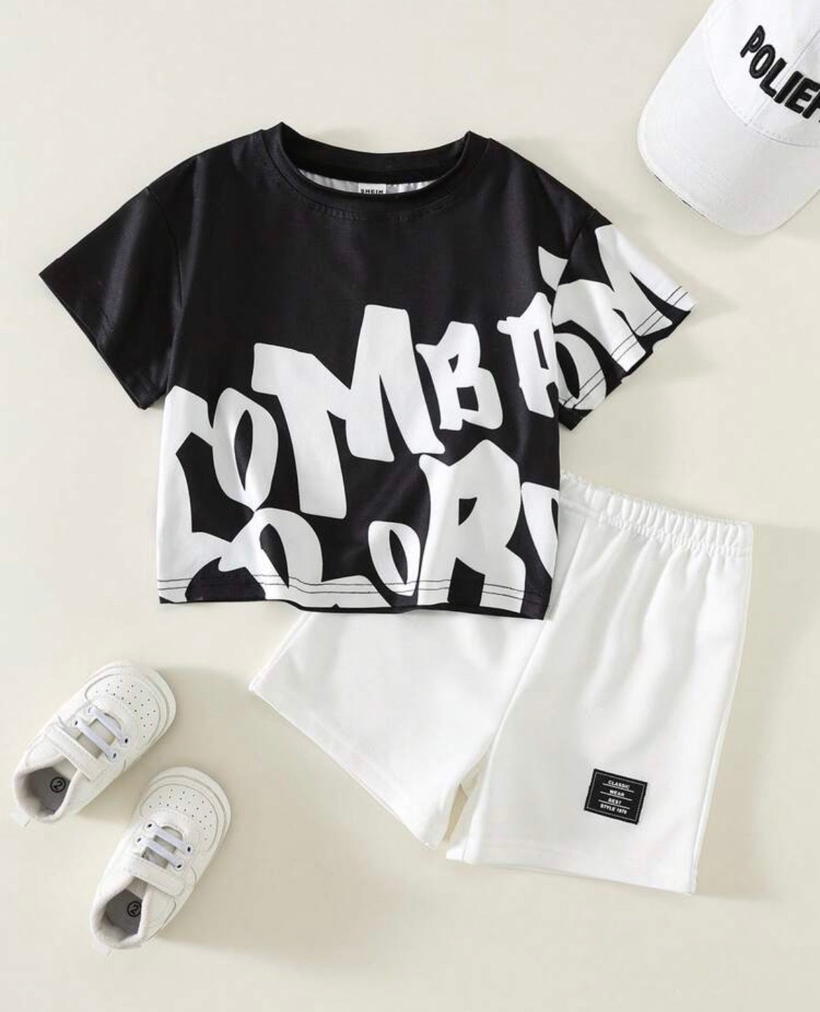 2pcs Baby Short Sleeve T-Shirt And Shorts Set
