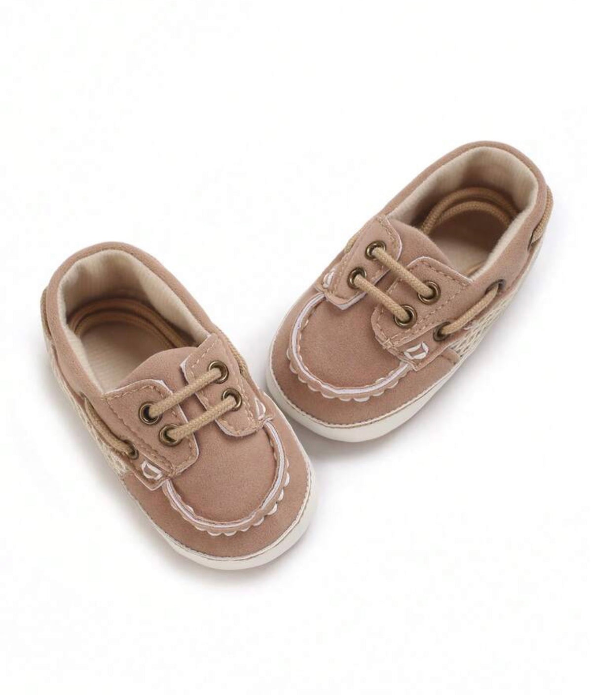 Vintage Lace-Up Infant Bean Boat