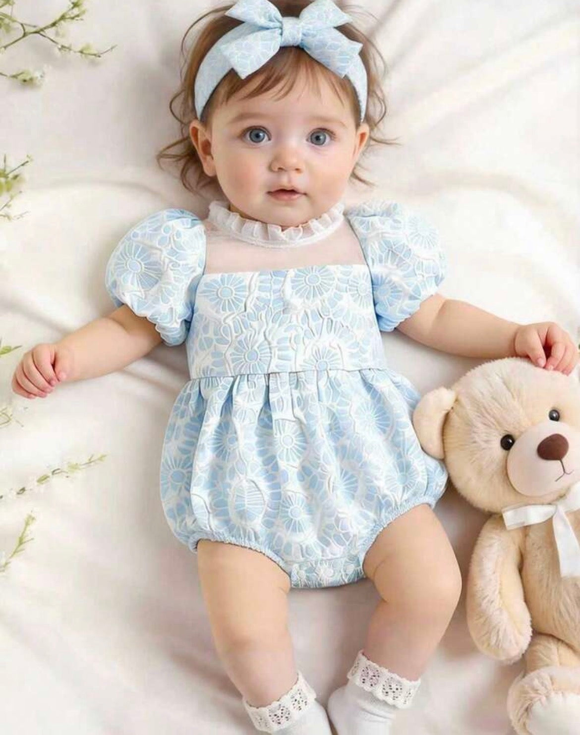 Floral frock with hairband
